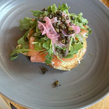 Salt Yard Cafe & Bar - Salmon toast fresh and great!! - New American Near Me - Portland, Maine