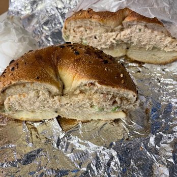 Utopia Bagels - Everything bagel toasted with tuna salad - Bakeries Near Me - Whitestone, New York Utopia Bagels - Everything bagel toasted with tuna salad - Bakeries Near Me - Whitestone, New York