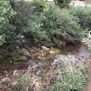 Kohl's Ranch Lodge - The creek that runs along cabins - Hotels Near Me - Payson, Arizona
