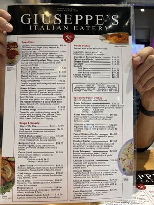 Menu photo 1 Giuseppe’s Italian Eatery Corning, NY