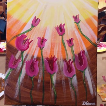 Paint-A-Holics - Morning tulips! - Party & Event Planning Near Me