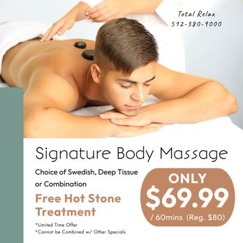 Total Relax - Walk-in & Appointment Welcome - Massage Therapy Near Me - Austin, Texas