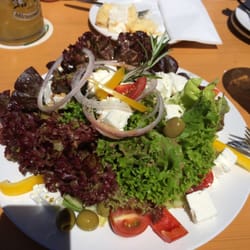 Mittenwalder Hütte - Hüttensalat mit Schafskäse - sehr lecker