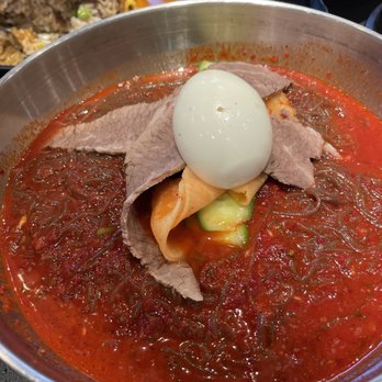 Hodori BBQ - Bibim naenmyeon (spicy cold noodle) - Korean Near Me - Arcadia, California Hodori BBQ - Bibim naenmyeon (spicy cold noodle) - Korean Near Me - Arcadia, California