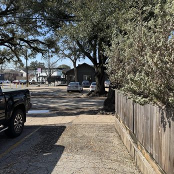 Refuge - Looking out at the parking lot across the street - Cocktail Bars Near Me - Houston, Texas Refuge - Looking out at the parking lot across the street - Cocktail Bars Near Me - Houston, Texas