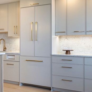 Butterfly Kitchens - Integrated Z-line refrigerator - General Contractors Near Me - Delray Beach, Florida