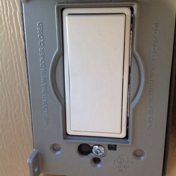 Pro Installation - Commercial grade light switch for pool deck lights.  Separate from my recess lighting and fans... Another +++ - Patio Coverings Near Me