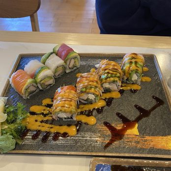 Fuji Ramen & Sushi - Rainbow roll and New Wheaton Roll - Sushi Bars Near Me - Wheaton, Illinois