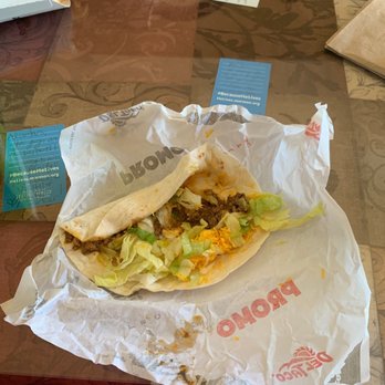 Del Taco - This looks straight up like it was dug out of the trash... - Mexican Near Me - Menifee, California