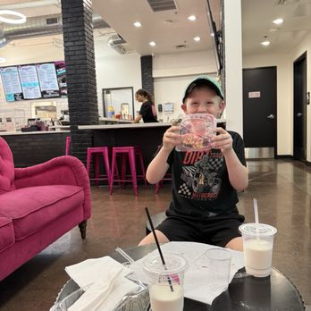 Outcast Doughnuts - Owen is one happy man! Great donut... - Donuts Near Me - Mesa, Arizona