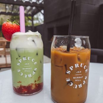 Spruce - Strawberry Jam Matcha & Cold Brew - Coffee & Tea Near Me - Jacksonville, Florida