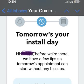 Cox Store - Confirmation email - Television Service Providers Near Me - Gilbert, Arizona