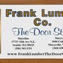 Photo of Frank Lumber "The Door Store"