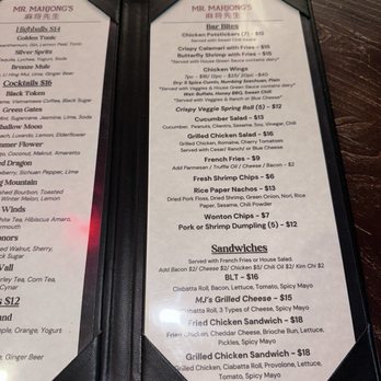 Mr. Mahjong's - Food Menu - Cocktail Bars Near Me - San Francisco, California Mr. Mahjong's - Food Menu - Cocktail Bars Near Me - San Francisco, California
