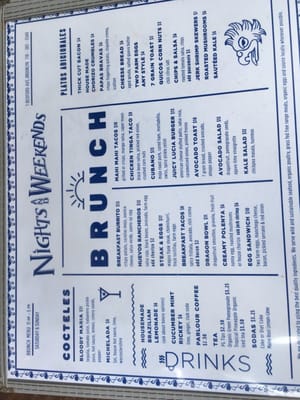 Menu photo 2 Nights and Weekends Brooklyn, NY Menu photo 2 Nights and Weekends Brooklyn, NY