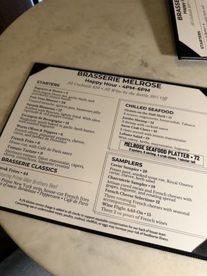 Menu photo 3 Brasserie Melrose Phoenix, AZ