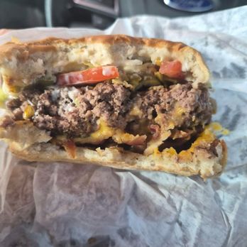 Clyde's Drive-In - Bacon deluxe  with olives - Burgers Near Me - St. Ignace, Michigan