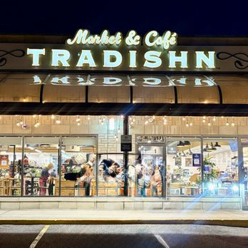 Tradishn Market & Cafe - Front of the store at night. Beautiful exterior! - International Grocery Near Me - Aurora, Colorado Tradishn Market & Cafe - Front of the store at night. Beautiful exterior! - International Grocery Near Me - Aurora, Colorado