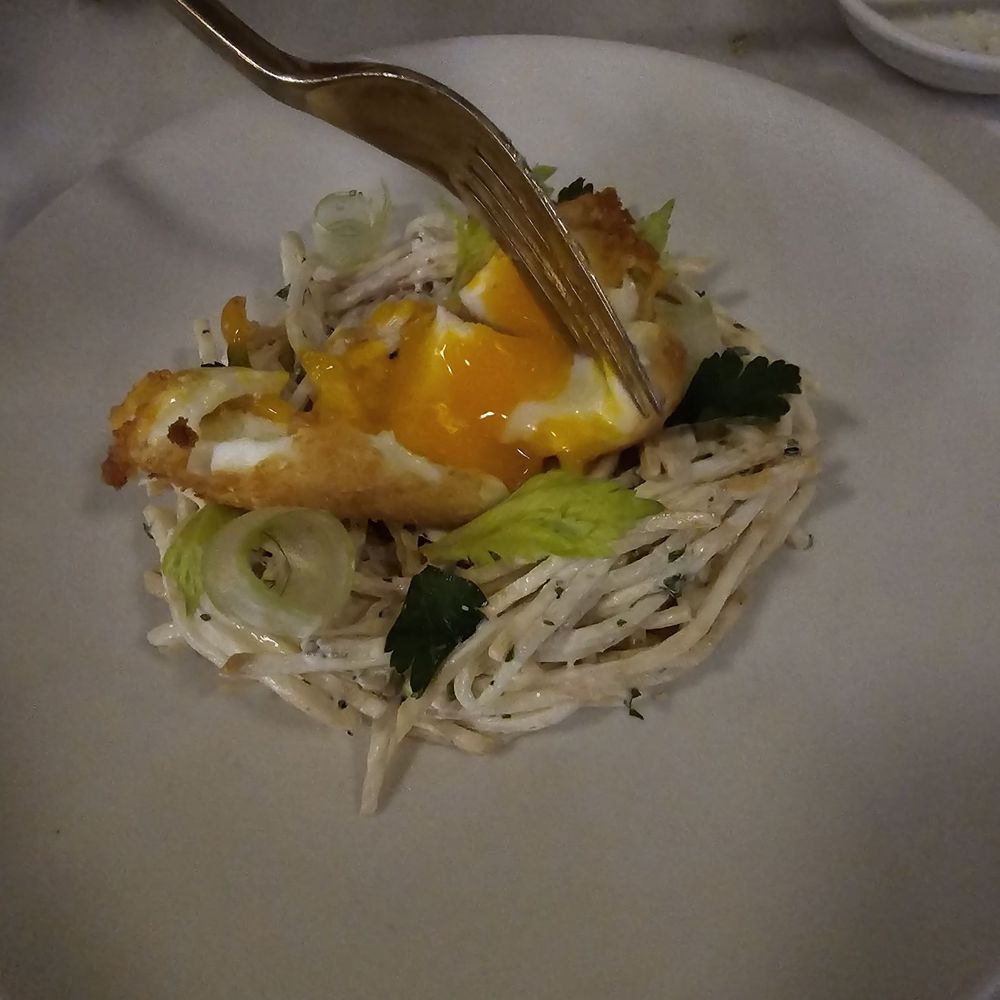 Jolie Restaurant - Breaking the egg - French Near Me - Raleigh, North Carolina