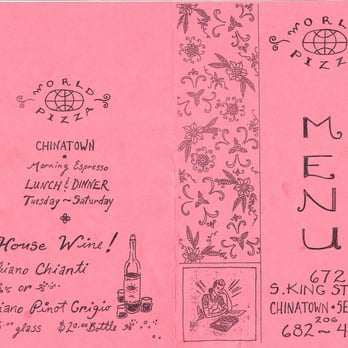 World Pizza - Menu - Part 1 - Pizza Near Me - Seattle, Washington World Pizza - Menu - Part 1 - Pizza Near Me - Seattle, Washington