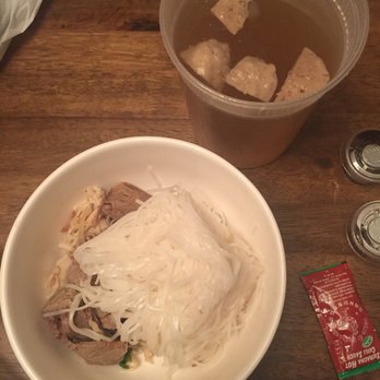 Ha Long Bay - PH8, carry out:: Meat balls and broth packed together. Hoisin and Sriracha condiments. - Vietnamese Near Me - Madison, Wisconsin