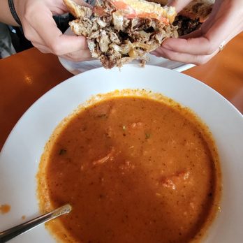 Perfect Pear Bistro - Tomato ball soup and quad city melt - New American Near Me - Tempe, Arizona