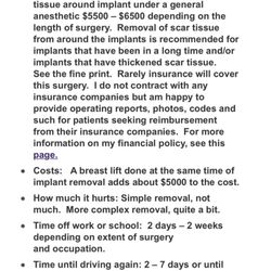 Lisa Lynn Sowder, MD FACS - The post on the website re: implant removal.