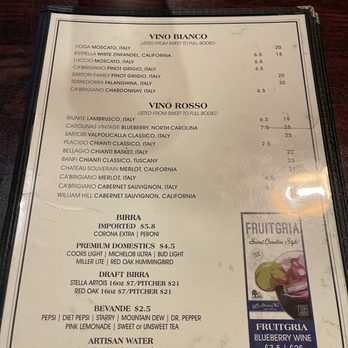 Bella Mia Pizza - Wine menu - Pizza Near Me - Greensboro, North Carolina Bella Mia Pizza - Wine menu - Pizza Near Me - Greensboro, North Carolina