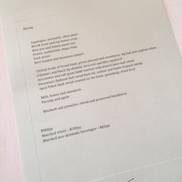 Brae - Tasting menu - menu - Australian Near Me - Birregurra, VIC