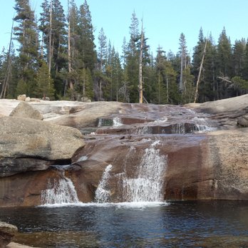 Tuolumne Meadows Lodge - The waterfall bottom - Campgrounds Near Me - Tuolumne Meadows, California