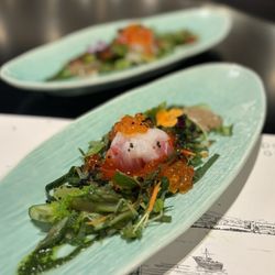 POGU - Chef's Course #2 - HweMuChim: Raw Fish Salad w/ POGU's special sauce | 5-course: $95