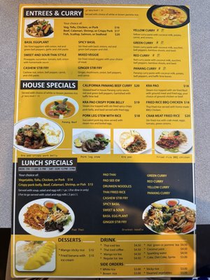 Menu photo 4 California Thai Cafe San Diego, CA