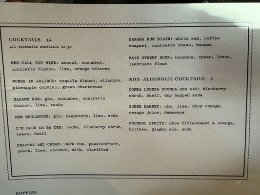 Menu photo 2 Bar 'Cino Watertown Watertown, MA Menu photo 2 Bar 'Cino Watertown Watertown, MA