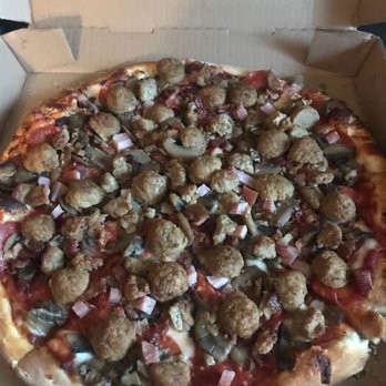 Bait Pile Deli - Meat lovers pizza with mushrooms - Burgers Near Me - Pickford, Michigan Bait Pile Deli - Meat lovers pizza with mushrooms - Burgers Near Me - Pickford, Michigan