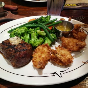 Saltgrass Steak House - Lunch sirloin with coconut shrimp n veggies - Steakhouses Near Me - Austin, Texas Saltgrass Steak House - Lunch sirloin with coconut shrimp n veggies - Steakhouses Near Me - Austin, Texas