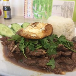 Oy's Thaiküche - Phat Nua garlic