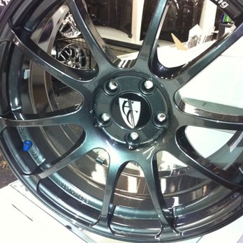 Exotic Customs - Wheel spacer pressed into rare Advan Racing wheel. So happy with the fitment!!... and love the Exotic Customs logo - Car Stereo Installation Near Me - West Chester, Pennsylvania Exotic Customs - Wheel spacer pressed into rare Advan Racing wheel. So happy with the fitment!!... and love the Exotic Customs logo - Car Stereo Installation Near Me - West Chester, Pennsylvania