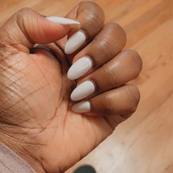 Nails & Spa For U - White sns with no extensions.