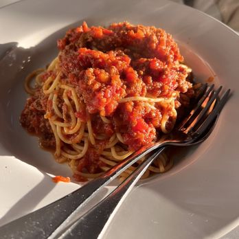 Roma Kitchen - Penne Bolognese but substituted spaghetti noodles. So good! - Desserts Near Me - Las Vegas, Nevada Roma Kitchen - Penne Bolognese but substituted spaghetti noodles. So good! - Desserts Near Me - Las Vegas, Nevada