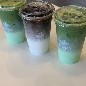Airoma Cafe - Matcha Pandan and Banana Coffee - Bubble Tea Near Me - Las Vegas, Nevada