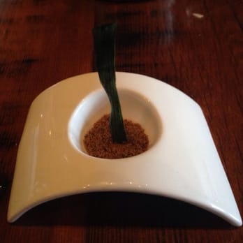 Trokay - Garlic stalk in porcini soil a tarragon sauce. - New American Near Me - Truckee, California