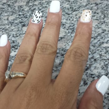 Kim's Nails - Can't go wrong with white and a little bit of the wild side! Lol - Nail Salons Near Me - Los Angeles, California Kim's Nails - Can't go wrong with white and a little bit of the wild side! Lol - Nail Salons Near Me - Los Angeles, California