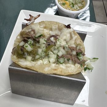 Green Chile House - Biria taco with consommé - New Mexican Cuisine Near Me - North Salt Lake, Utah