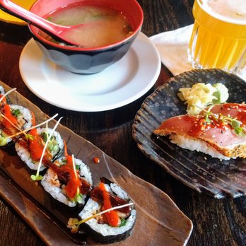 Lazy Fish - Pepper tuna and pork belly roll. Delicious. - Sushi Bars Near Me - Frederick, Maryland Lazy Fish - Pepper tuna and pork belly roll. Delicious. - Sushi Bars Near Me - Frederick, Maryland