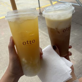 Otto Tea Shoppe - lychee jasmine + oolong w cheese foam - Coffee & Tea Near Me - Redondo Beach, California