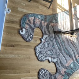 Freshly installed oak floor Freshly installed oak floor