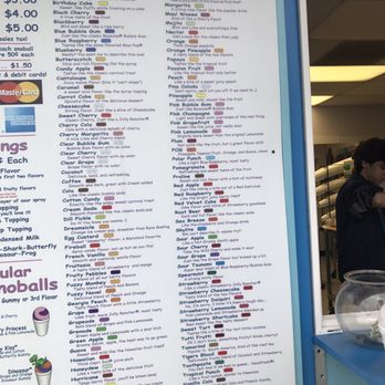 Pelican's SnoBalls - the menu for the restaurant - Shaved Snow Near Me - Columbia, South Carolina Pelican's SnoBalls - the menu for the restaurant - Shaved Snow Near Me - Columbia, South Carolina