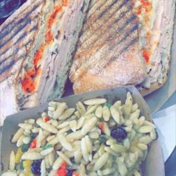 Aioli - Turkey & Mozzarella with a side of Orzo :) - Cafes Near Me - West Palm Beach, Florida
