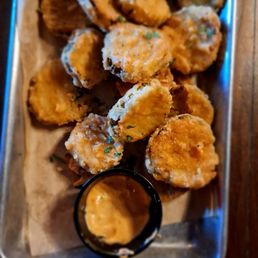 Fried pickles (double order bc they are just that good ) Fried pickles (double order bc they are just that good )