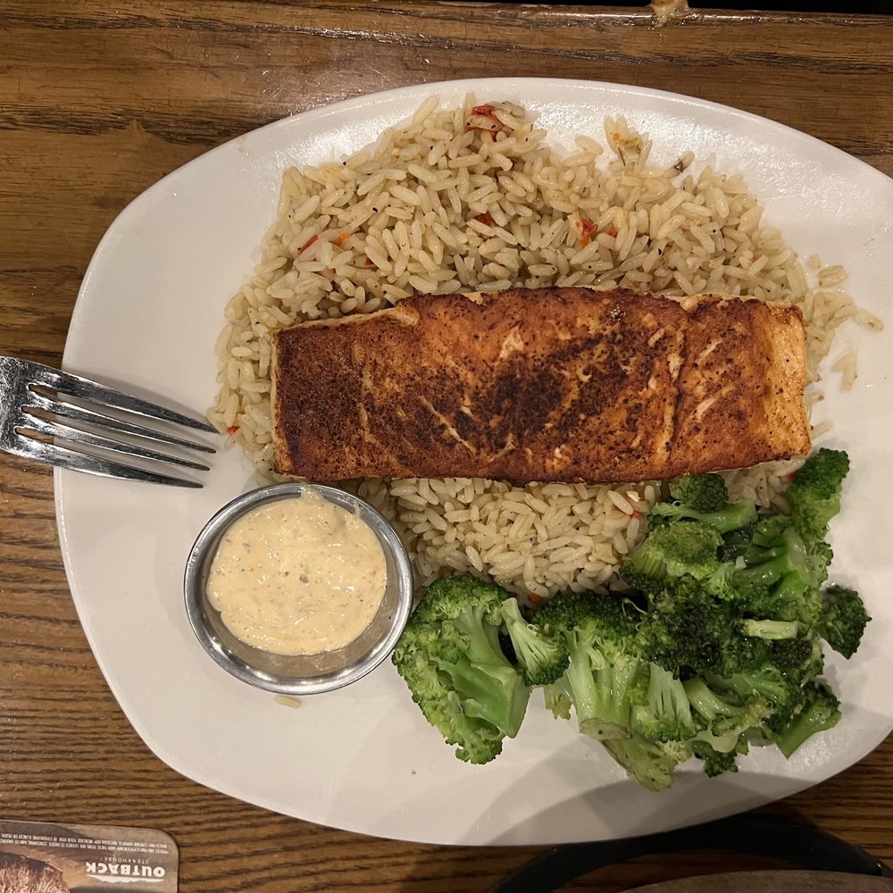 Outback Steakhouse - Perfectly Grilled Salmon - Steakhouses Near Me - West Manchester, Pennsylvania Outback Steakhouse - Perfectly Grilled Salmon - Steakhouses Near Me - West Manchester, Pennsylvania